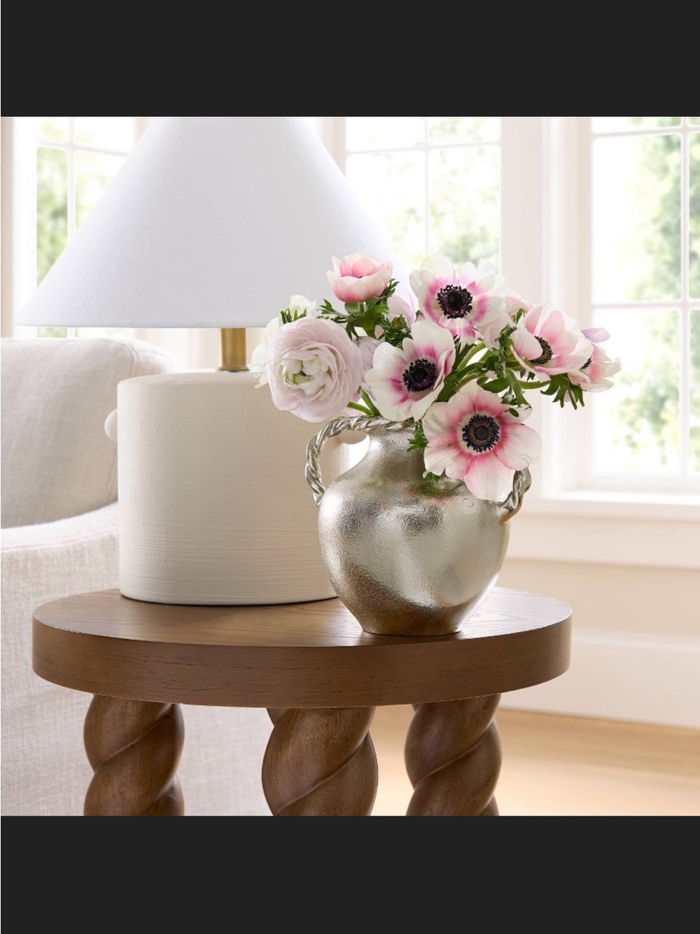 NWT, Handled Vase Silver - Threshold™ designed with Studio McGee